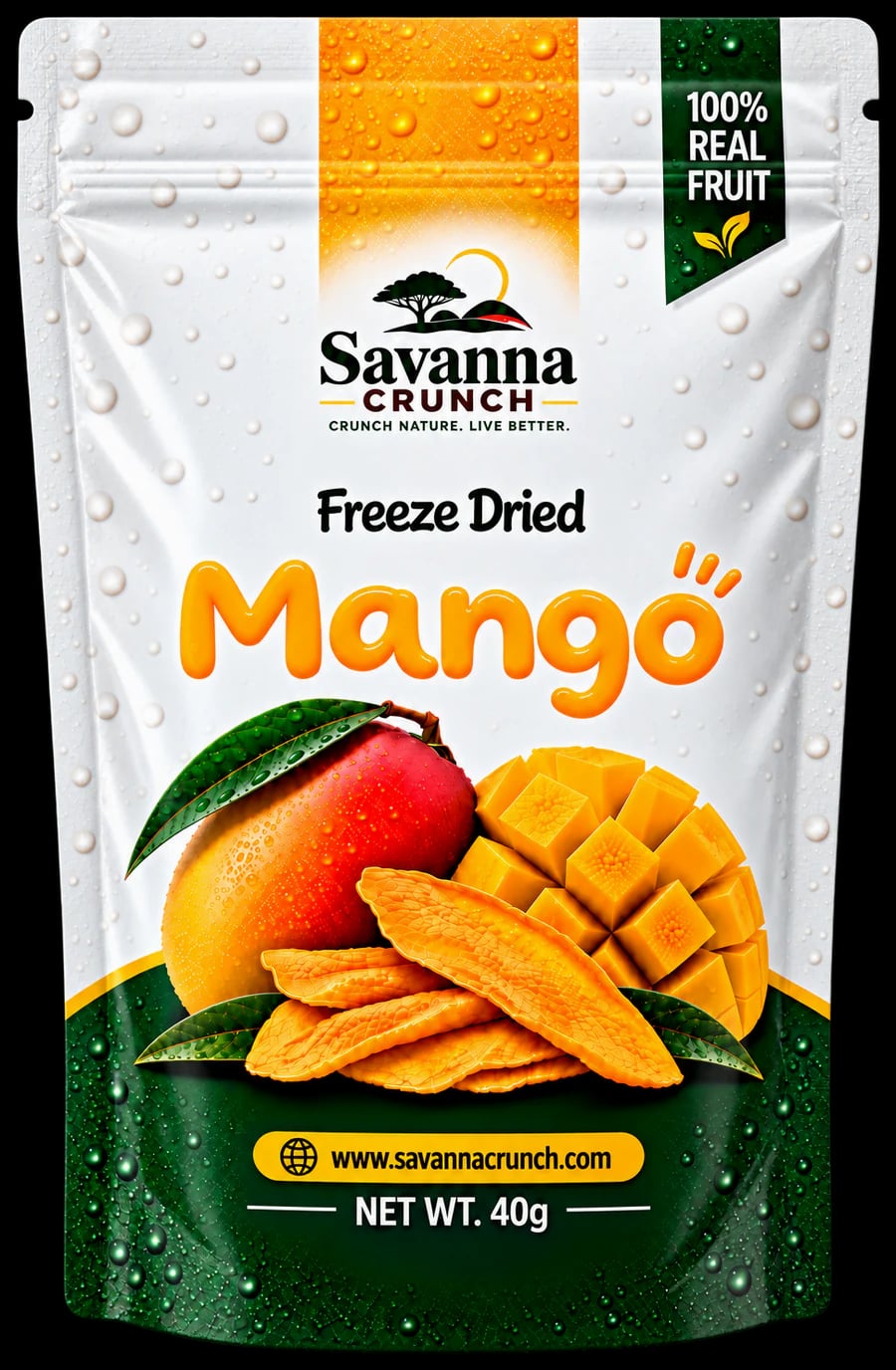 Savanna Crunch Mango 40g pouch